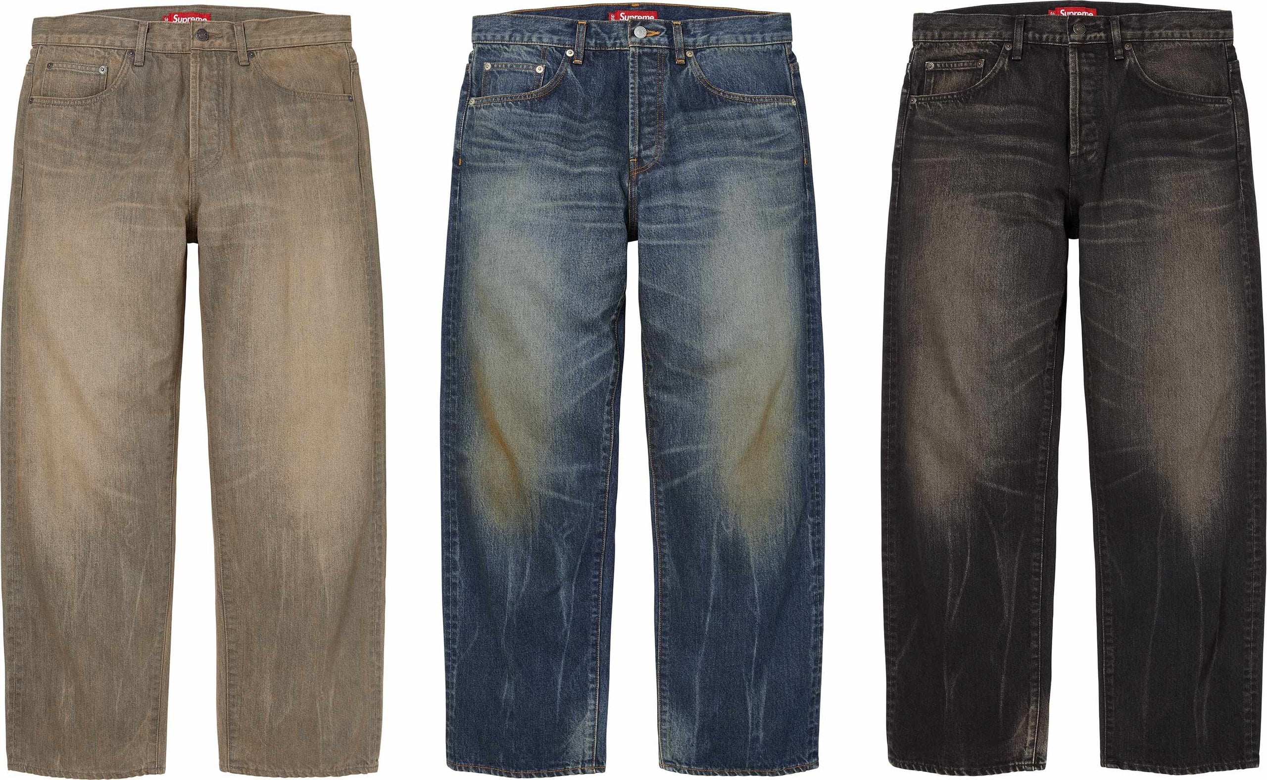 Distressed Loose Fit Selvedge Jean